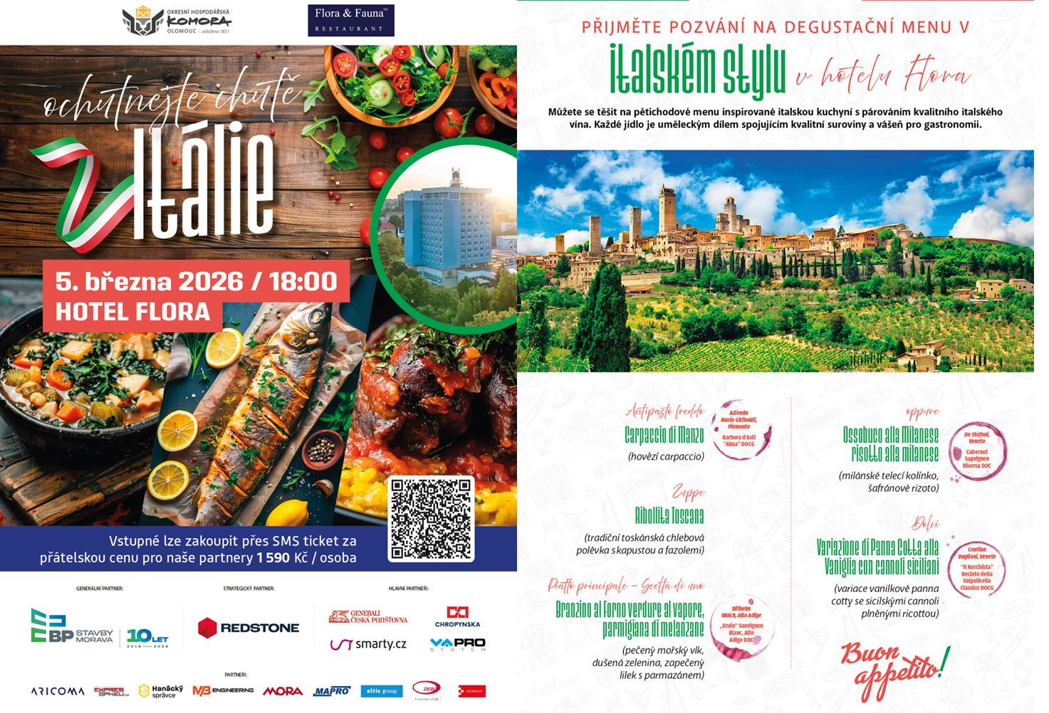 Chutě Itálie – Central park Flora