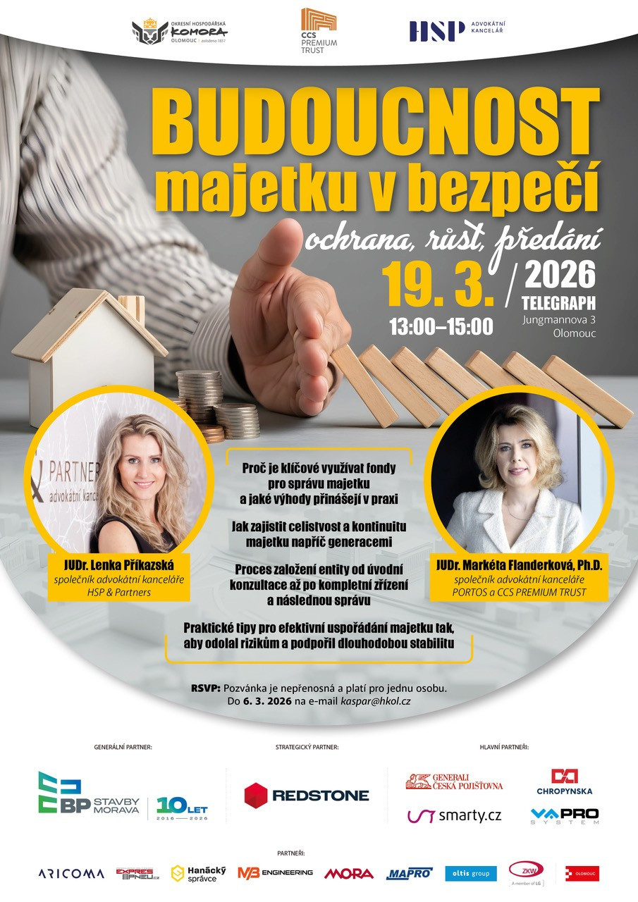 Seminář Budoucnost majetku v bezpečí – ochrana, růst, předání