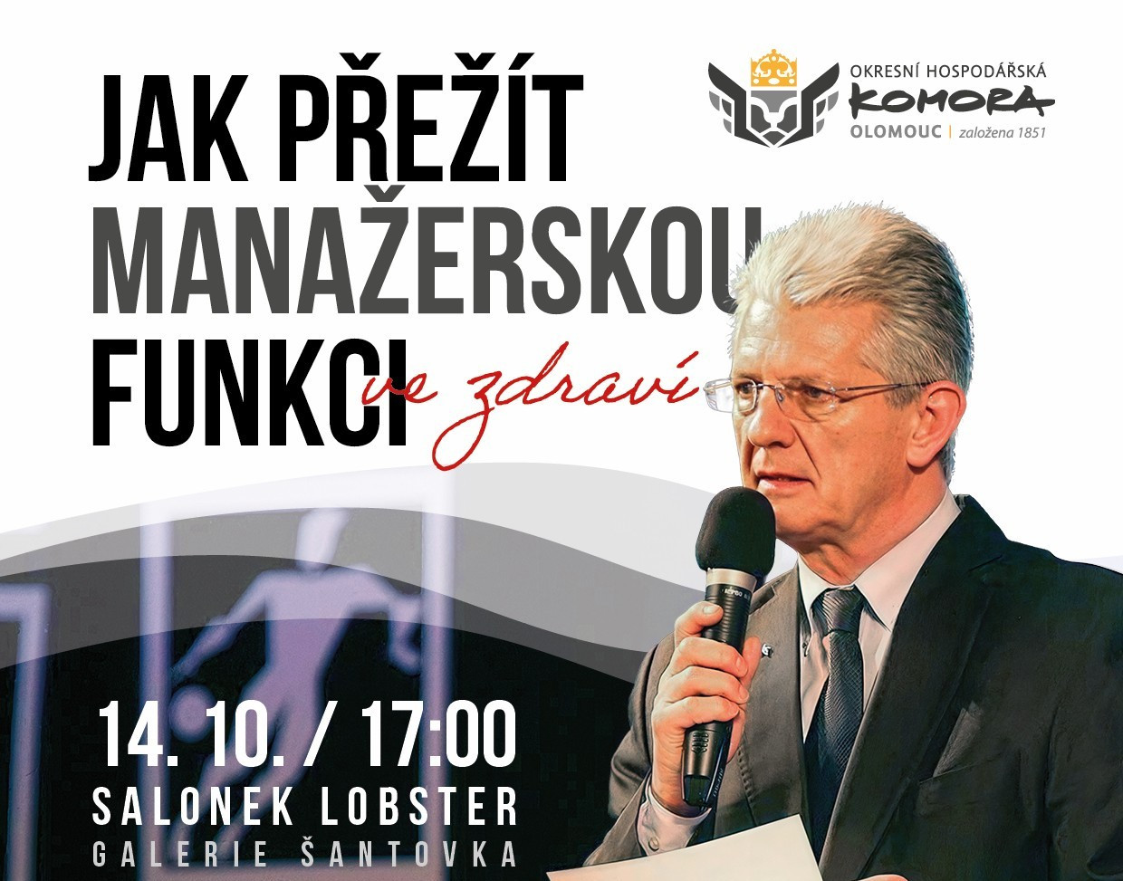 Networking s besedou "Jak přežít manažerskou funkci ve zdraví"