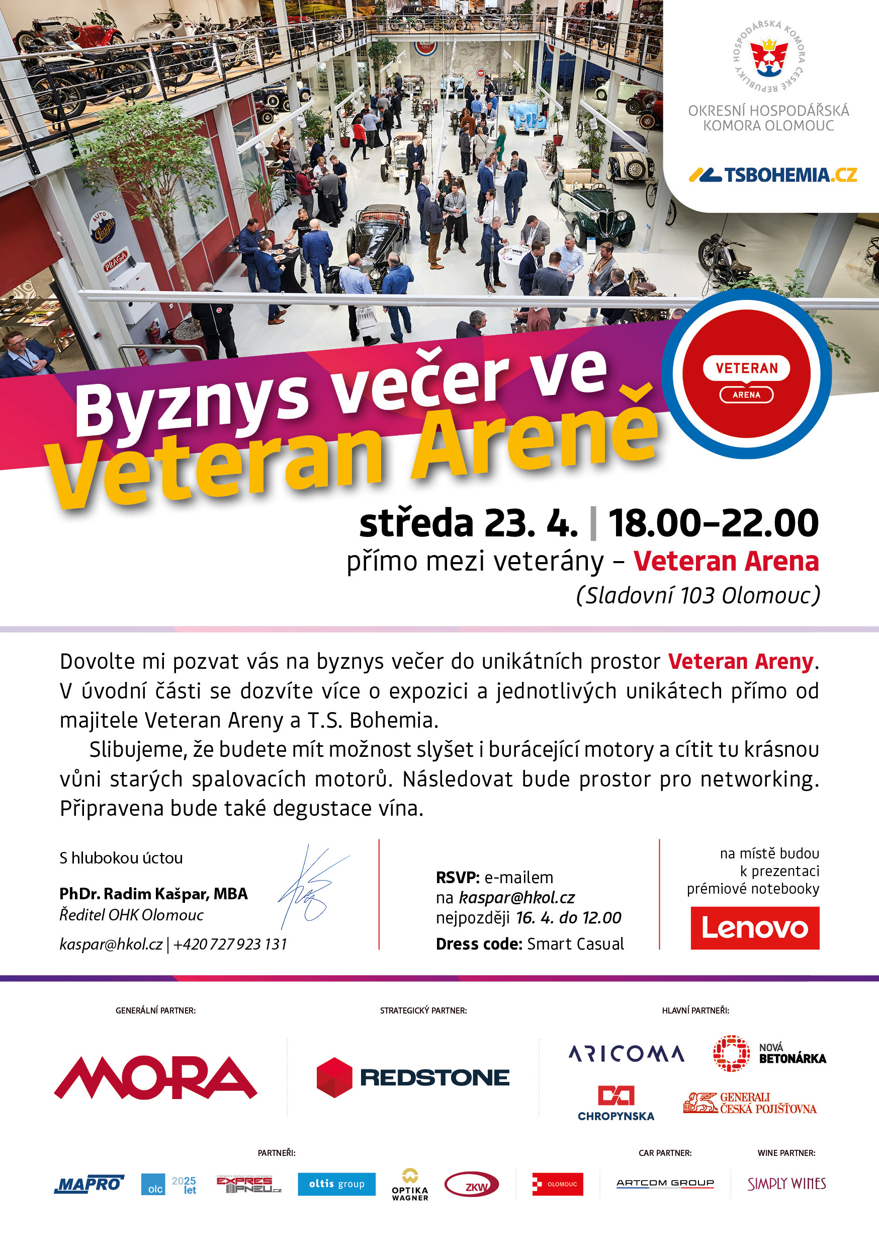 Business večer ve Veteran Aréně