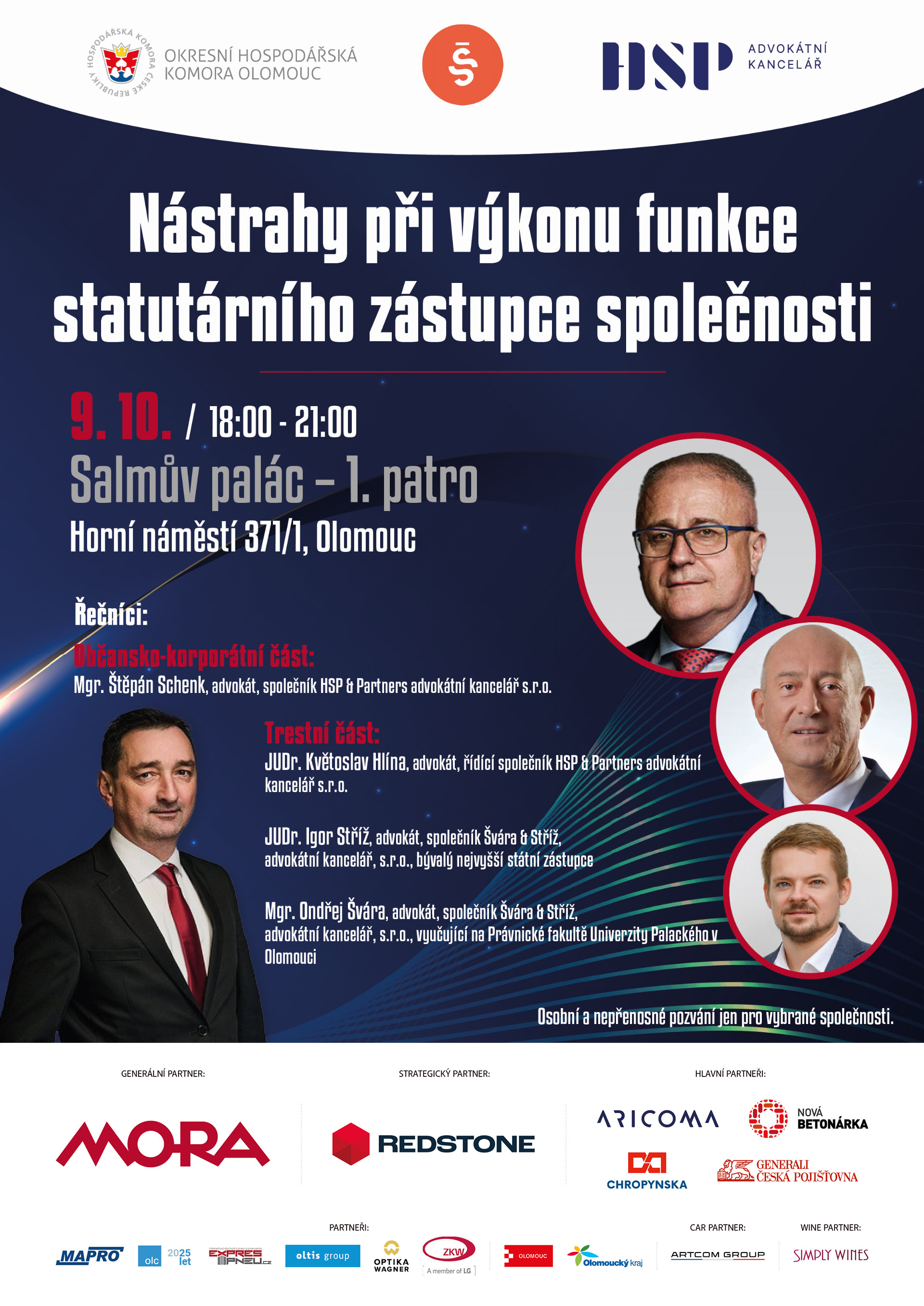 Odpovědnost statutárů s HSP & Partners advokátní kancelář a Švára & Stříž, advokátní kancelář